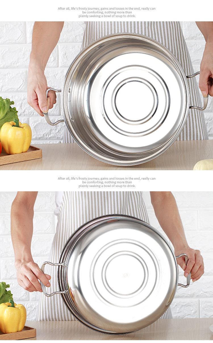 36cm Stainless Steel Food Steamer – Large 6 Layer Steamer Pot