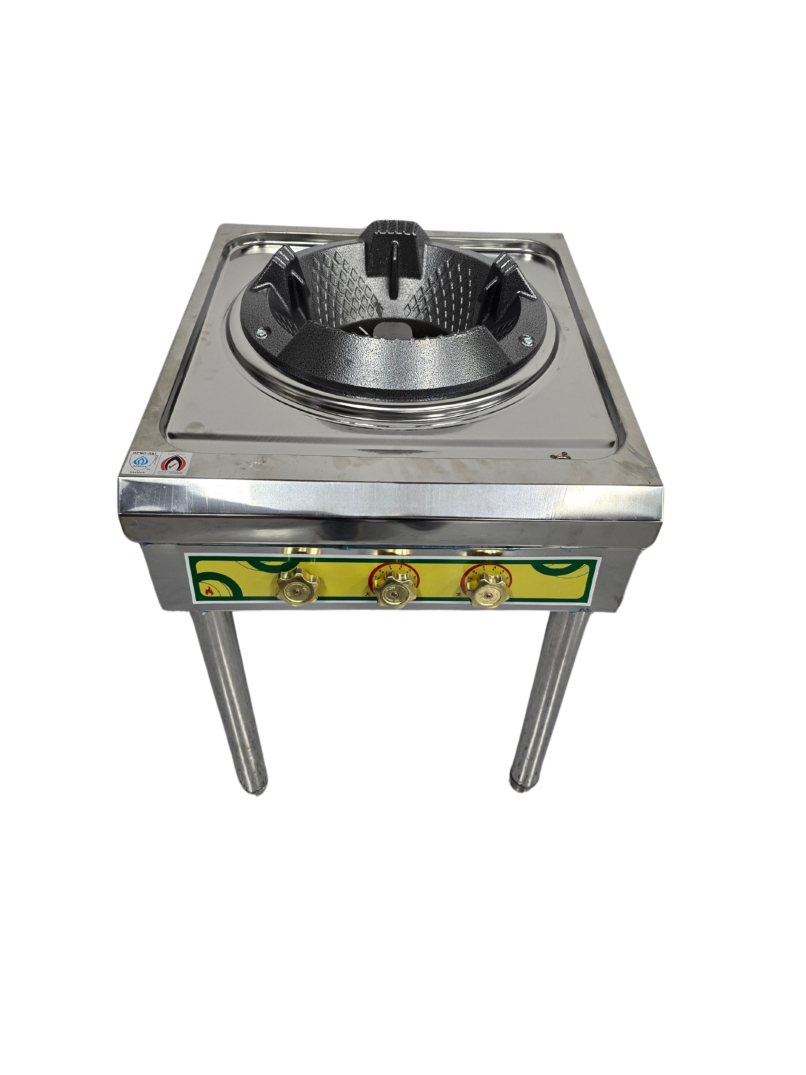 Wok Burner Outdoor, Stainless Steel Standing Portable Wok Station, Outdoor Wok Gas Burner