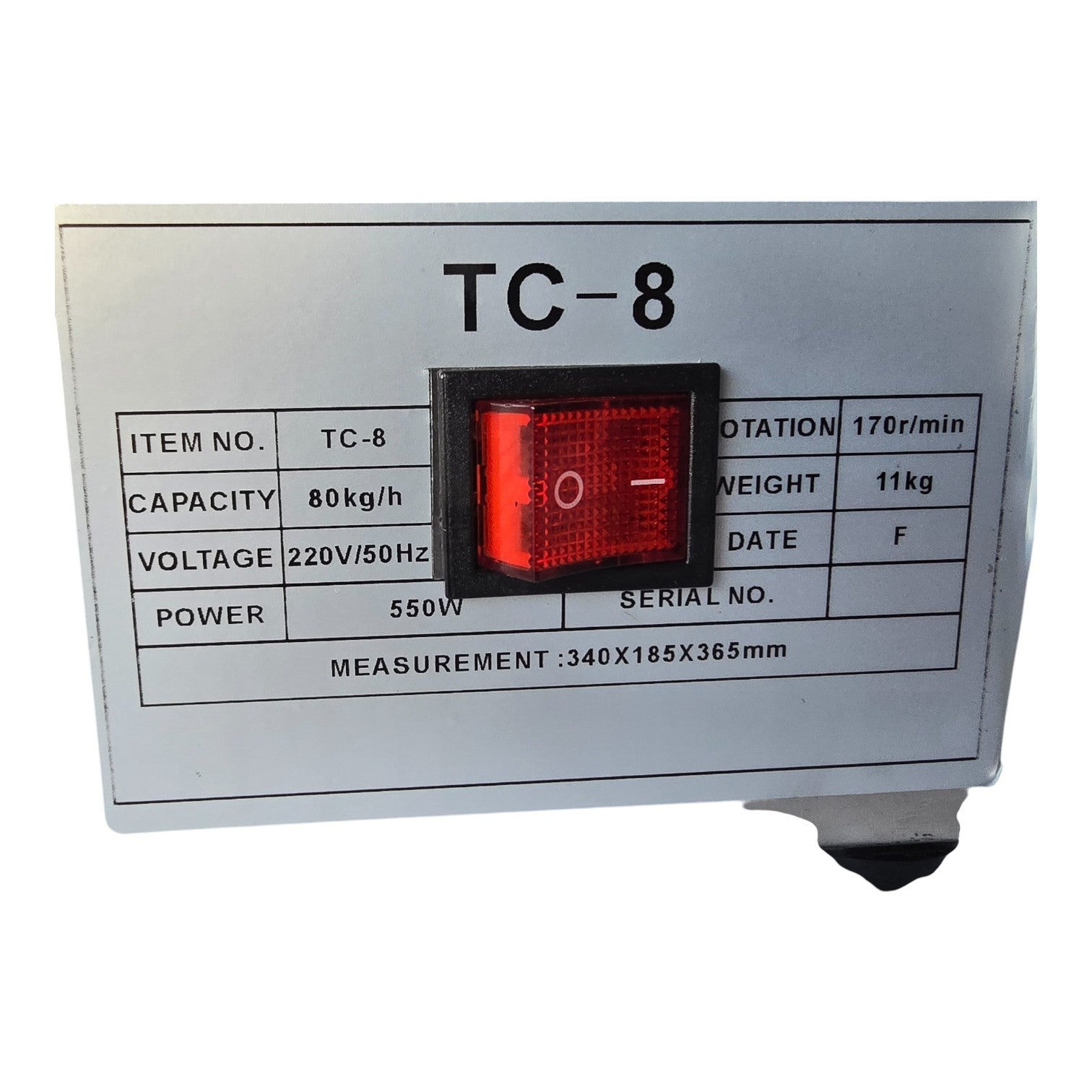 TC8 Heavy Duty Meat Mincer Grinder – 550W Stainless Steel | 80kg/h Output