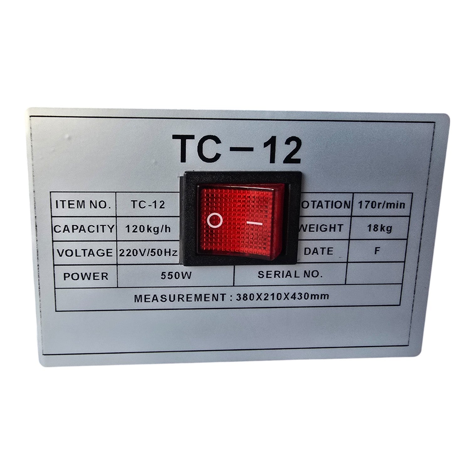 TC12 Heavy Duty Meat Mincer Grinder – 550W Stainless Steel | 120kg/h Output