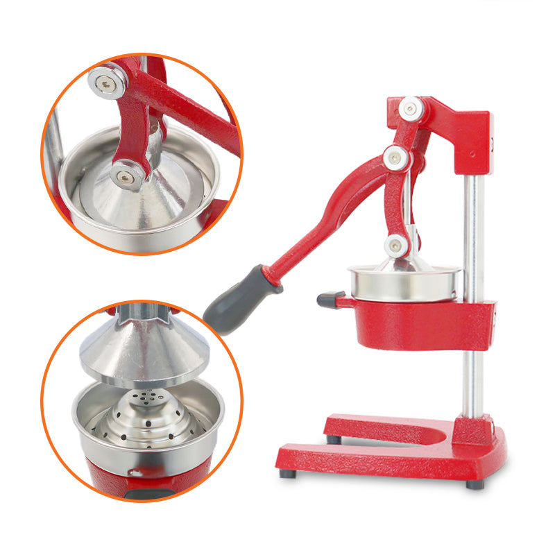 Commercial Cast Iron & 304 Stainless Steel Manual Citrus Juicer – Orange