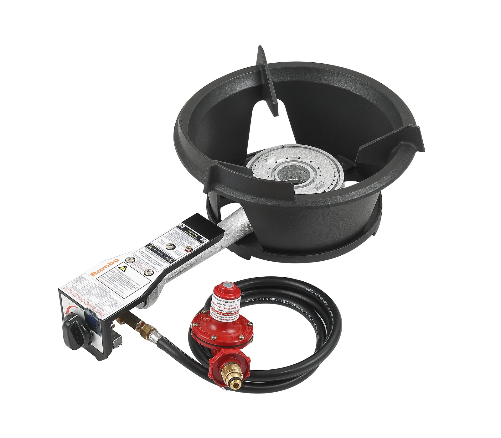 Heavy Duty Wok Burner | High Pressure Outdoor LP Gas Wok Cooker | Perfect for Outdoor Cooking and Domestic Applications
