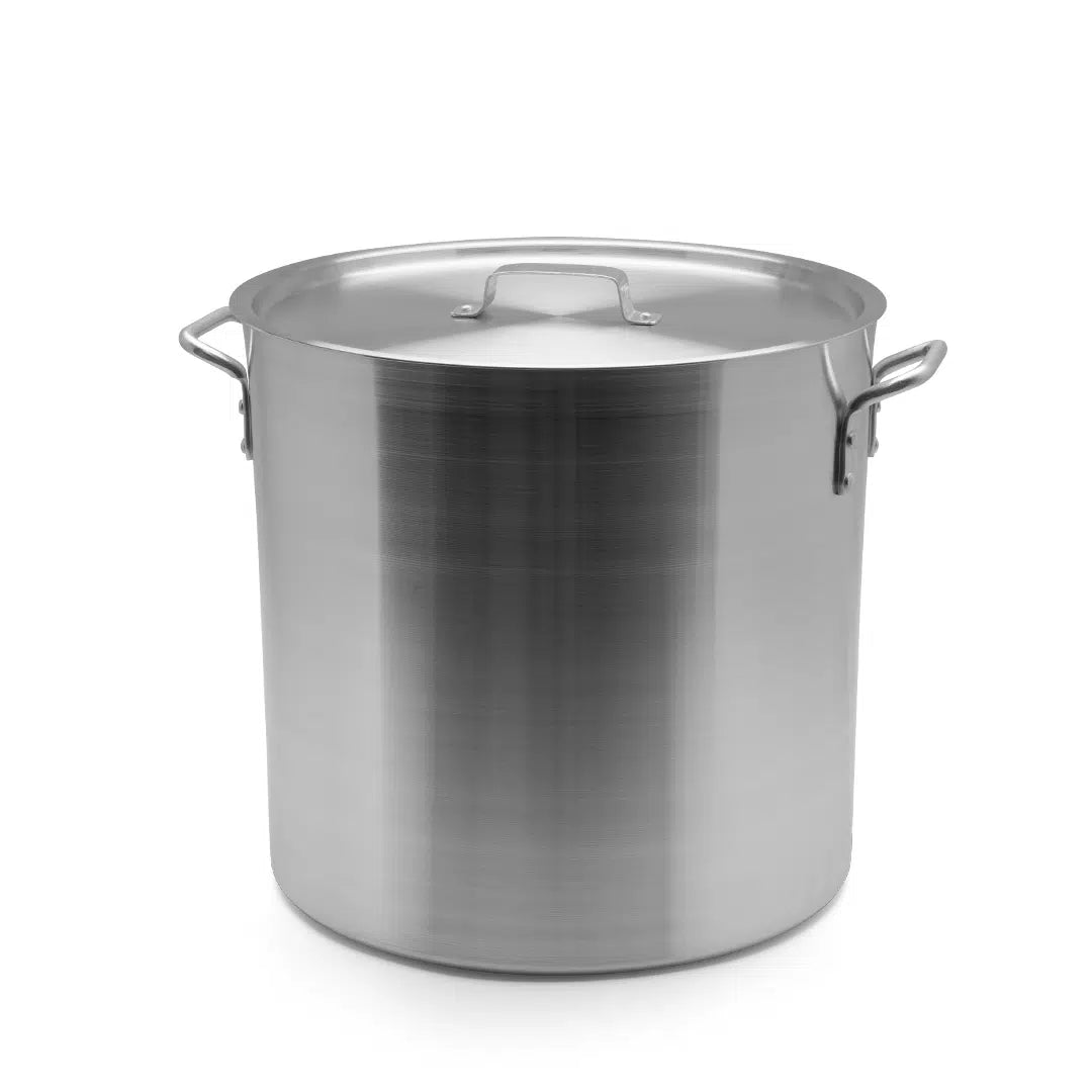 Aluminium Stockpot with Lid – 4mm Thick, Durable & Superior Heat Conductivity