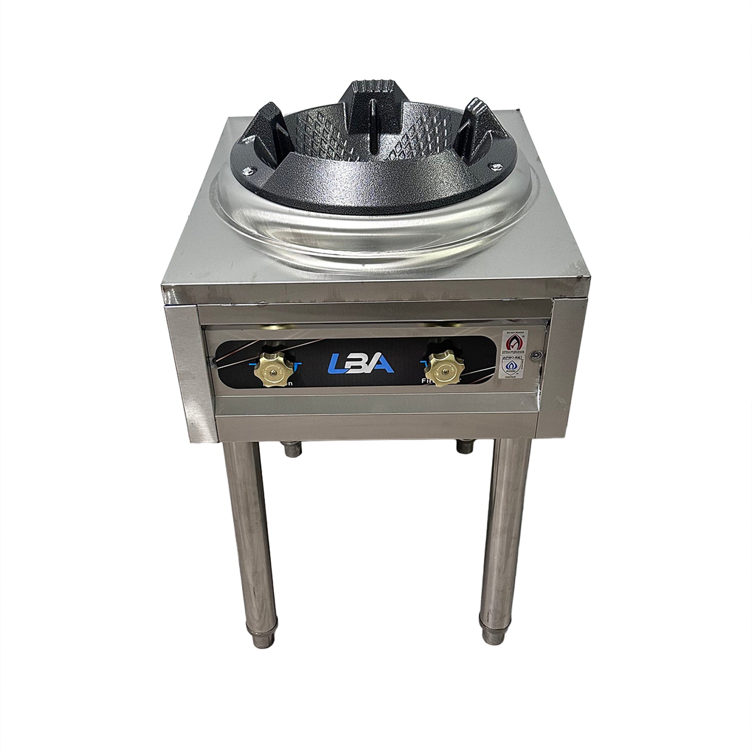 Stainless Steel High Pressure Wok Burner with Stand – 12 Jet / 15 Jet LPG Gas Burner