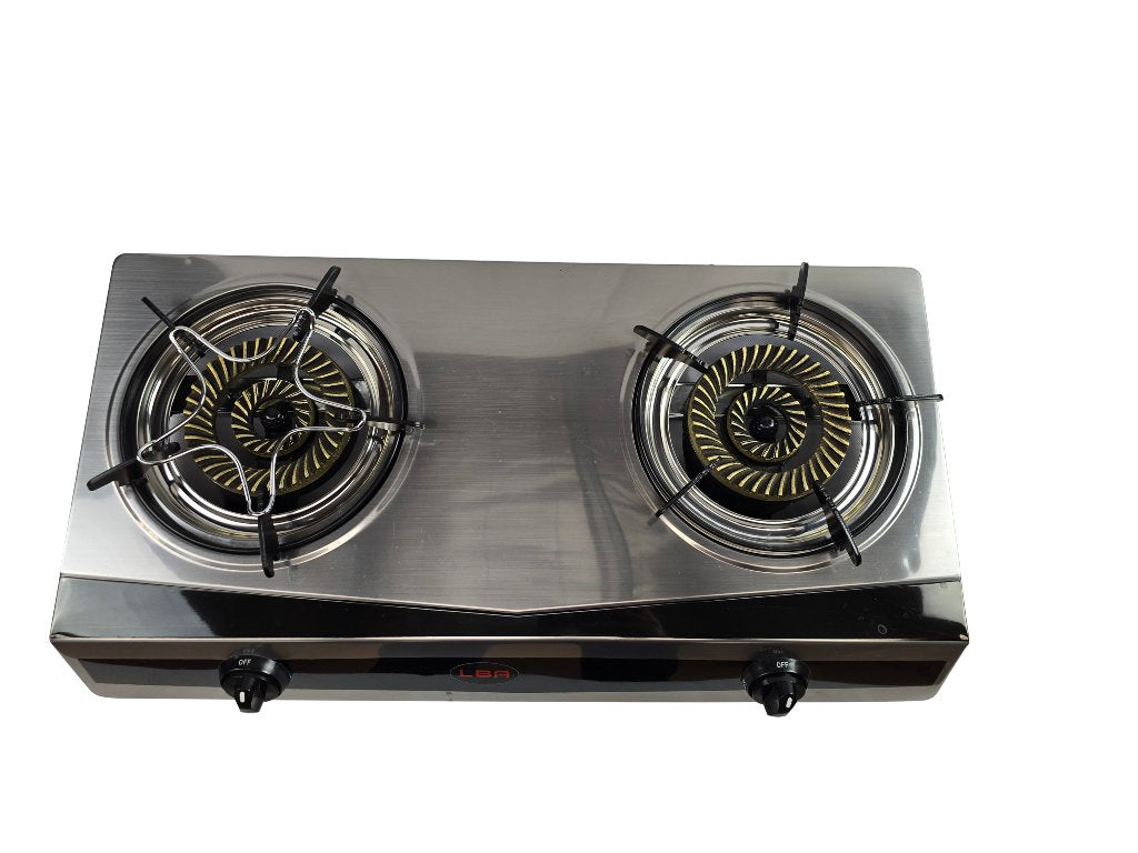 Two Burner Outdoor Stainless Steel Bench Top Burner