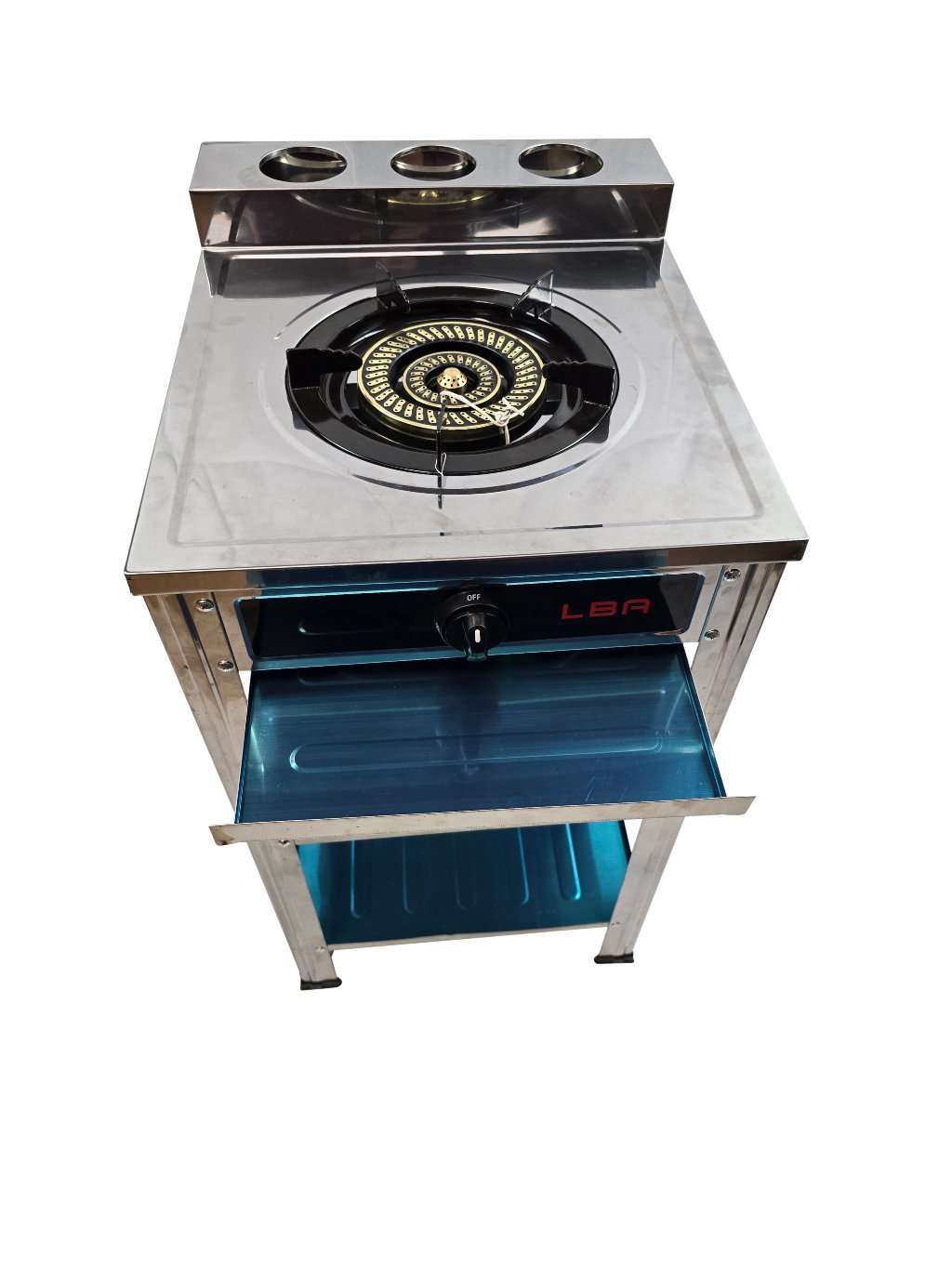 Stainless Steel Single Burner Portable Gas Stove, Cooktop, with Stand LPG Gas Burner