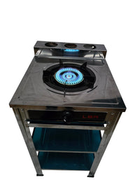 Thumbnail for Stainless Steel Single Burner Portable Gas Stove, Cooktop, with Stand LPG Gas Burner