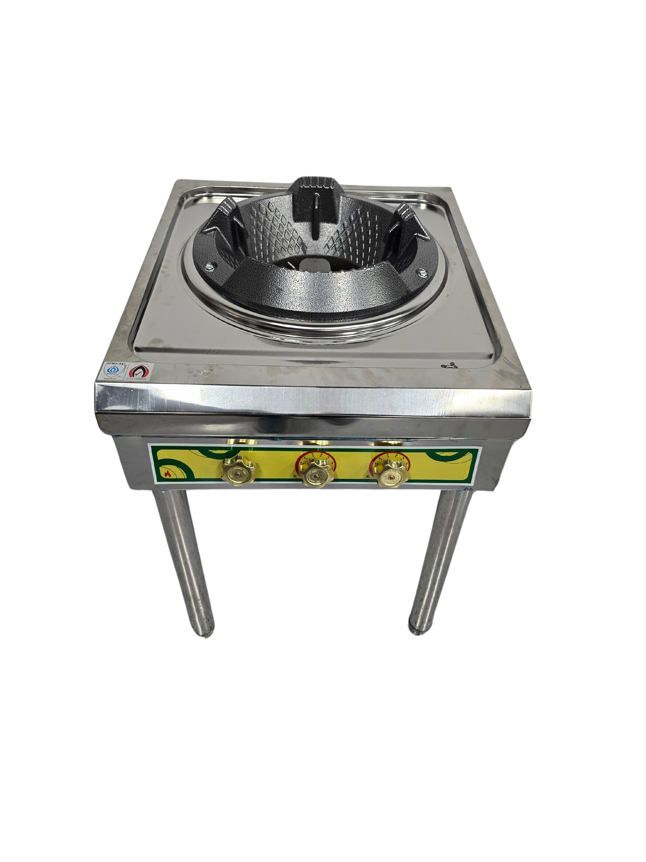 Wok Burner Outdoor, Stainless Steel Standing Portable Wok Station, Outdoor Wok Gas Burner