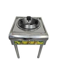 Thumbnail for Wok Burner Outdoor, Stainless Steel Standing Portable Wok Station, Outdoor Wok Gas Burner