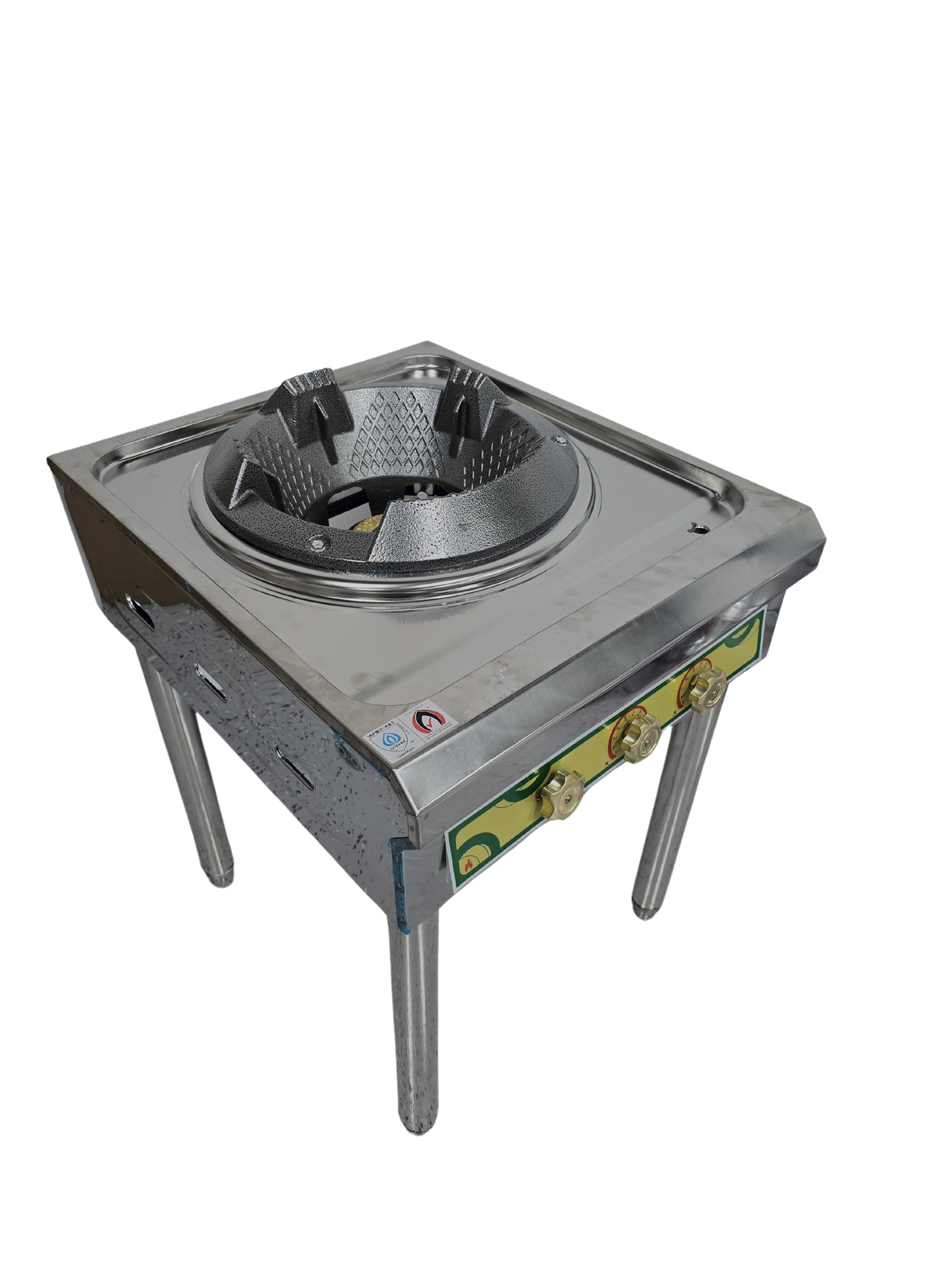 Wok Burner Outdoor, Stainless Steel Standing Portable Wok Station, Outdoor Wok Gas Burner