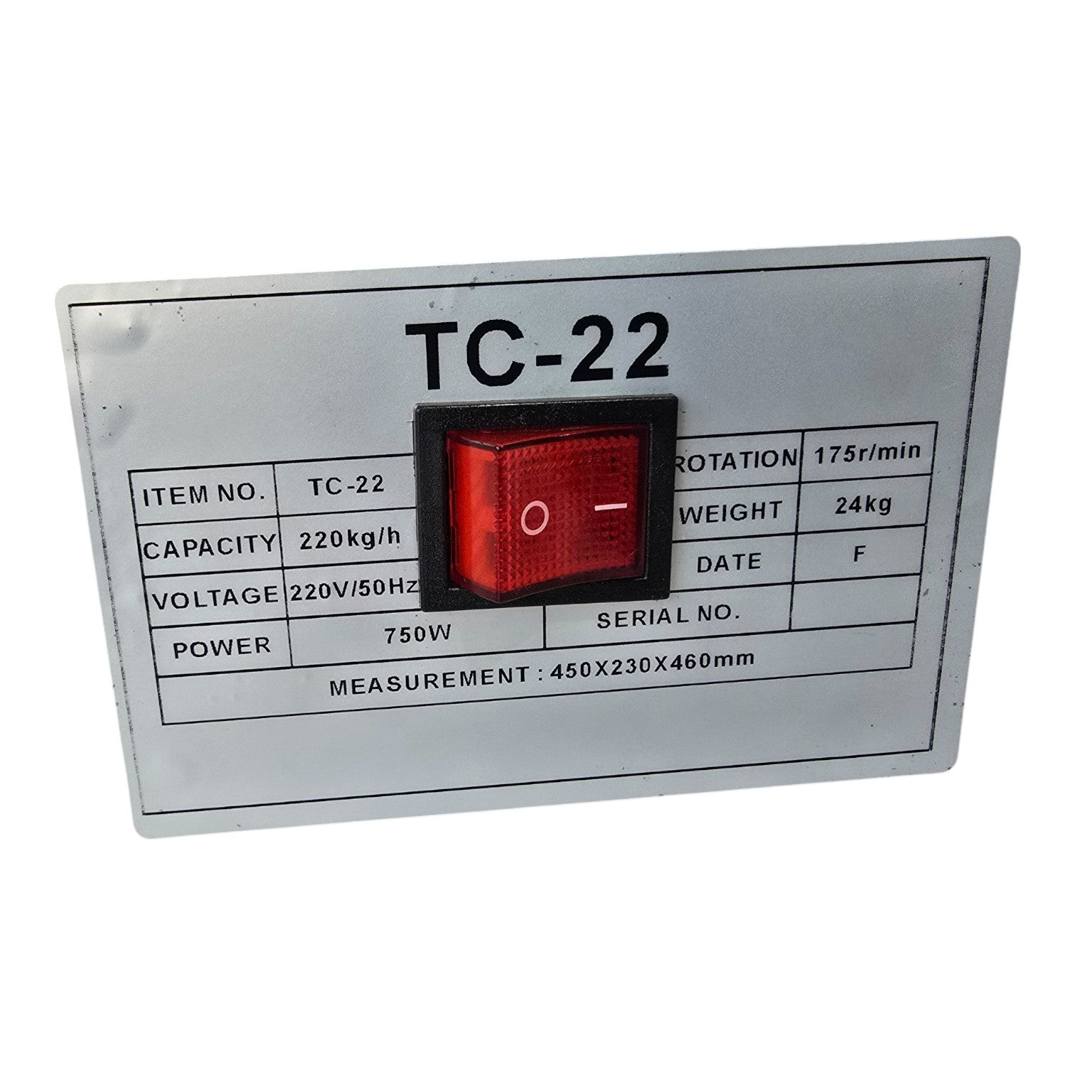 TC22 Heavy Duty Meat Mincer Grinder – 750W Stainless Steel | 220kg/h Output