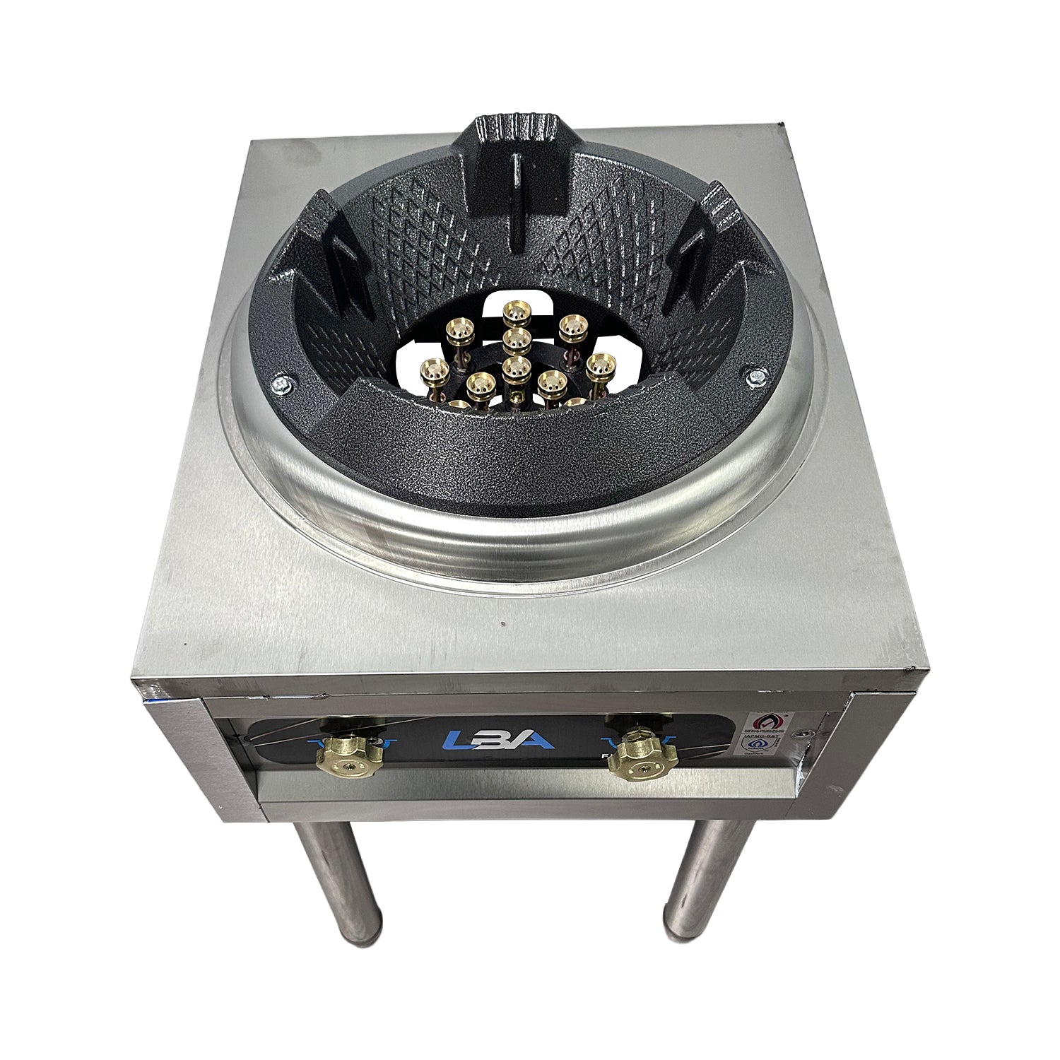 Stainless Steel High Pressure Wok Burner with Stand – 12 Jet / 15 Jet LPG Gas Burner