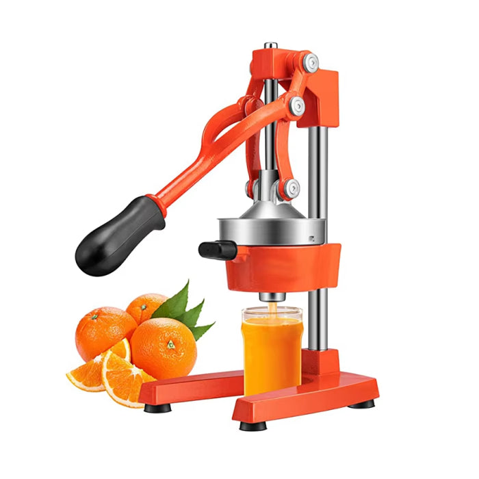 Commercial Cast Iron & 304 Stainless Steel Manual Citrus Juicer – Gray