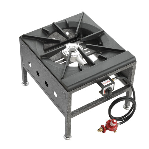 High Pressure LP Gas Burner with Piezo Ignition | Efficient and Powerful for Large-Scale Cooking| Efficiency and Durability