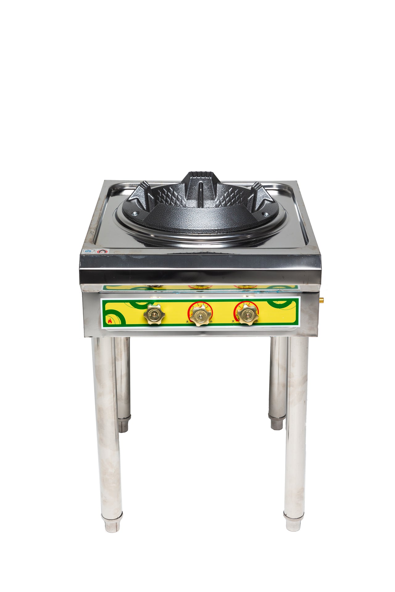 Wok Burner Outdoor, Stainless Steel Standing Portable Wok Station, Outdoor Wok Gas Burner