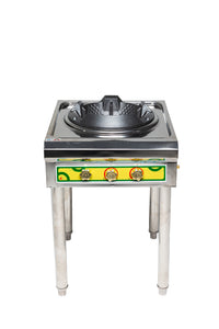 Thumbnail for Wok Burner Outdoor, Stainless Steel Standing Portable Wok Station, Outdoor Wok Gas Burner