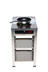 Thumbnail for Stainless Steel Single Burner Portable Gas Stove, Cooktop, with Stand LPG Gas Burner