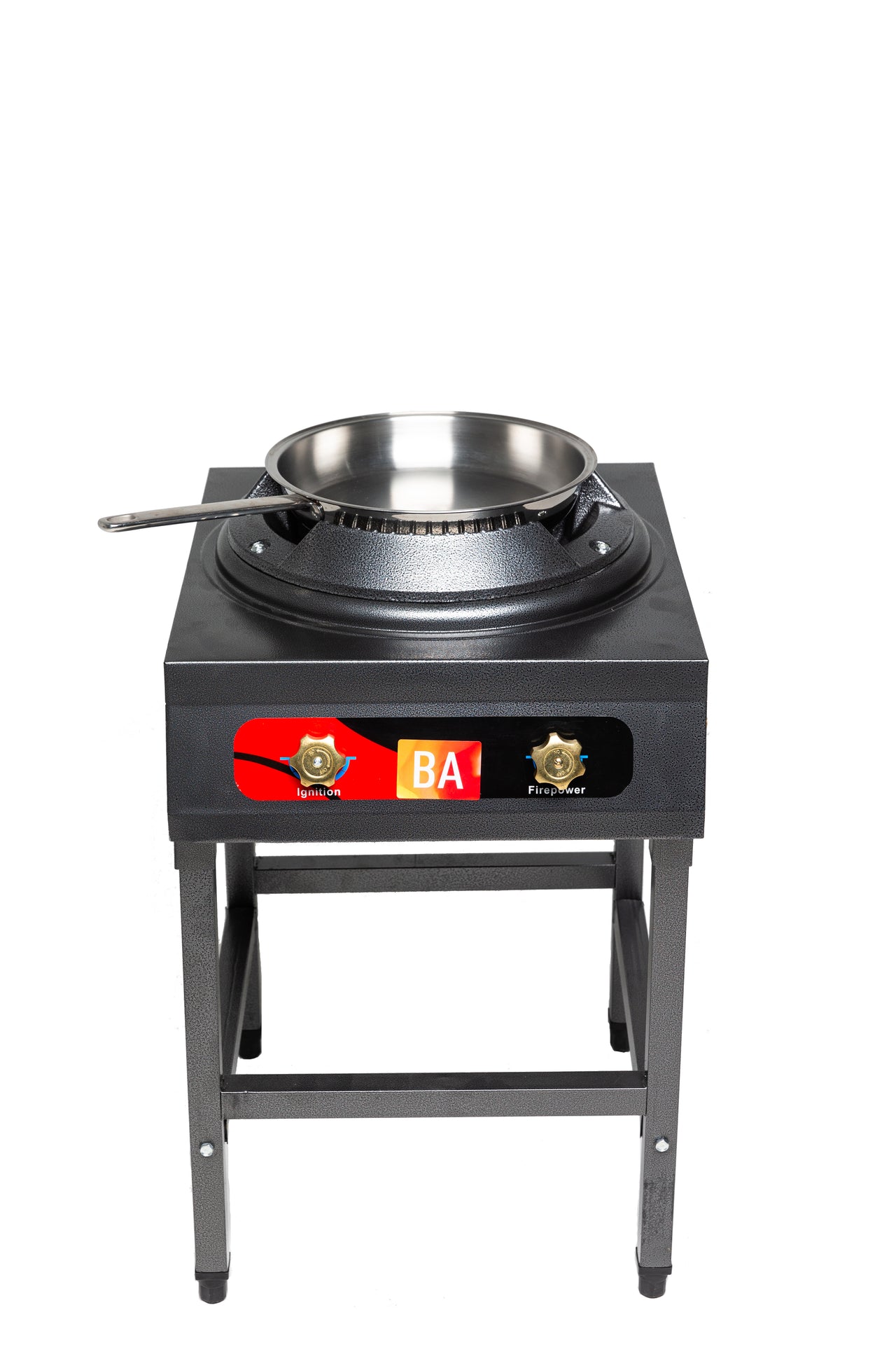 High Pressure Wok Burner with Stand 12 Jet Brass Nozzles