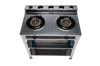 Thumbnail for Stainless Steel Double Burner LPG Gas Outdoor Use, Standing Stove Double Burner LPG Gas Burner