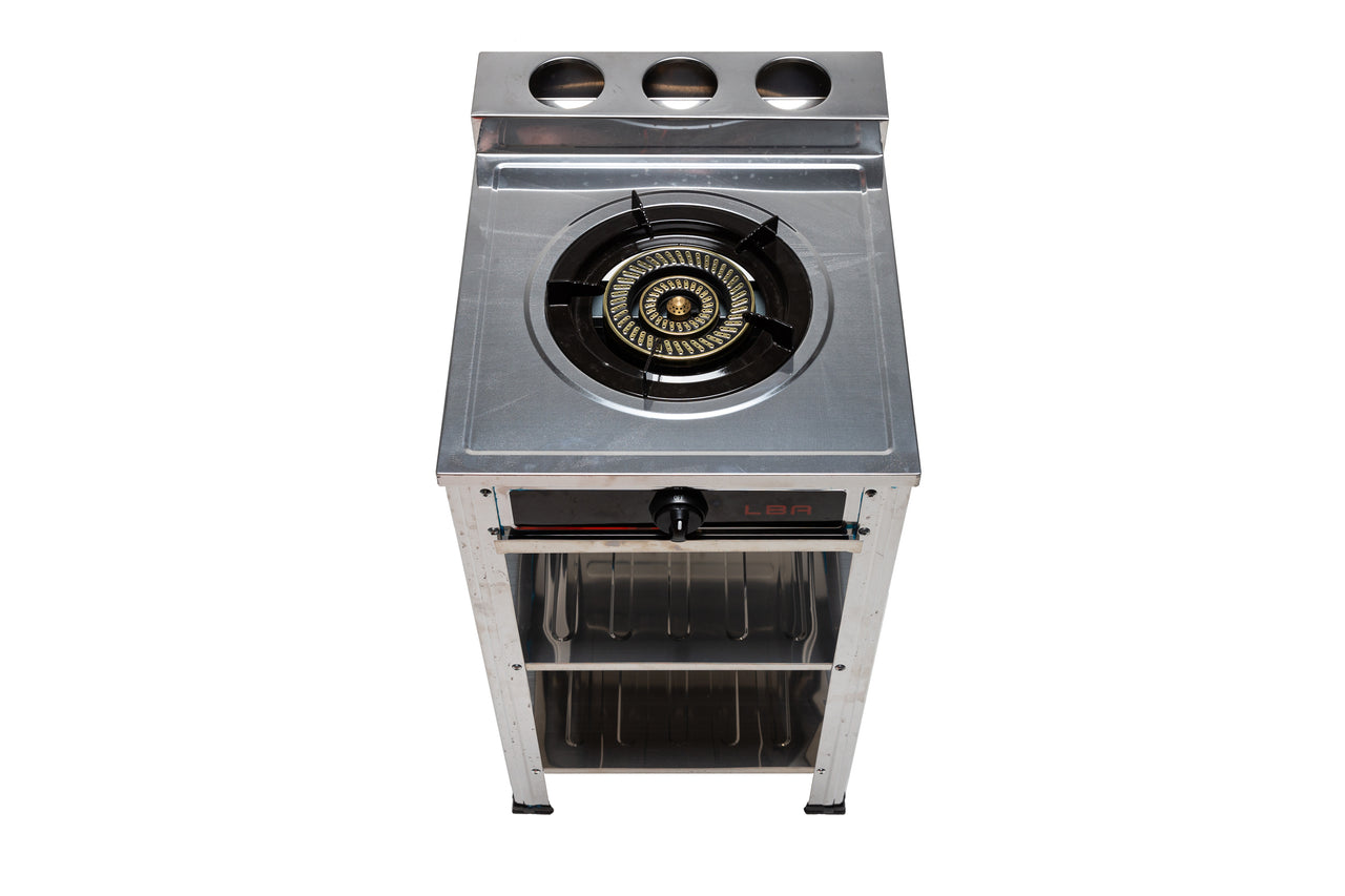 Stainless Steel Single Burner Portable Gas Stove, Cooktop, with Stand LPG Gas Burner